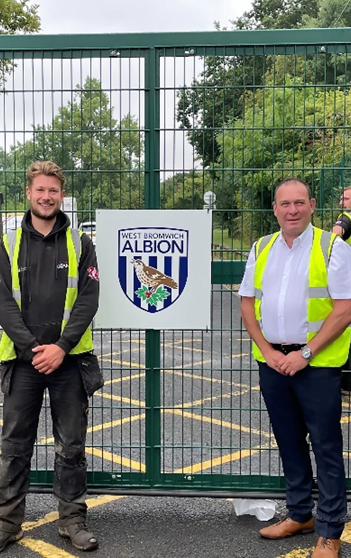 Image of Zicam Security at the new gates at West Bromwich Albion.